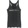 image:imageSTAR WARS Girls Book of Boba Fett Boba Fett Text Logo Womens Fast Fashion Racerback Tank TopBlack Heather