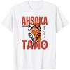 image:imageStar Wars Ahsoka Jedi Warrior Face Outline Portrait TShirtWhite