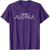 image:imageStar Wars Ahsoka Series Official Text Chest Logo TShirtPurple