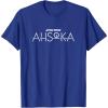 image:imageStar Wars Ahsoka Series Official Text Chest Logo TShirtRoyal Blue