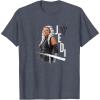 image:imageStar Wars Ahsoka Side Profile Stare Jedi Paint Splash TShirtHeather Blue