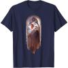 image:imageStar Wars Ahsoka Side View Artistic Painting Portrait TShirtNavy Blue