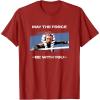 image:imageStar Wars Ahsoka Tano May The Force Be With You Panel TShirtCranberry Red