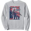 image:imageStar Wars The Book Of Boba Fett Fennec Shand Bounty Hunters SweatshirtHeather Grey