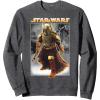 image:imageStar Wars The Book Of Boba Fett Photo Real Poster SweatshirtDark Heather Grey