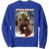 image:imageStar Wars The Book Of Boba Fett Photo Real Poster SweatshirtRoyal Blue