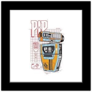image:imageGallery Pops Star Wars The Acolyte  Pip Droid Badge Wall Art 12 x 12 Gallery Pops Wall Art Black Framed VersionBlack Framed Version