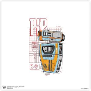 image:imageGallery Pops Star Wars The Acolyte  Pip Droid Badge Wall Art 12 x 12 Gallery Pops Wall Art Black Framed VersionUnframed Version