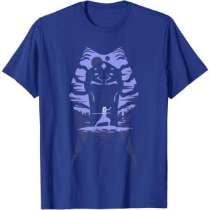 image:imageStar Wars Ahsoka Fighting Pose Montral Silhouette TShirtRoyal Blue