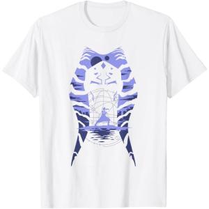 image:imageStar Wars Ahsoka Fighting Pose Montral Silhouette TShirtWhite