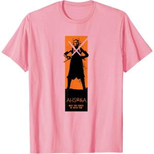 image:imageStar Wars Ahsoka Orange Force Be With You Tall Panel TShirtPink