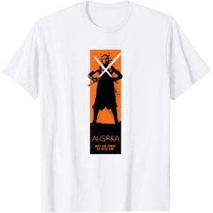 image:imageStar Wars Ahsoka Orange Force Be With You Tall Panel TShirtWhite