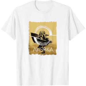 image:imageStar Wars Ahsoka Sepia Tone Square Saber Swirl TShirtWhite
