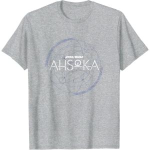 image:imageStar Wars Ahsoka Series Official Stylized Logo Vintage TShirtHeather Grey
