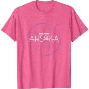 image:imageStar Wars Ahsoka Series Official Stylized Logo Vintage TShirtPink Heather