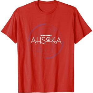 image:imageStar Wars Ahsoka Series Official Stylized Logo Vintage TShirtRed