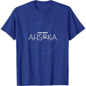 image:imageStar Wars Ahsoka Series Official Stylized Logo Vintage TShirtRoyal Blue