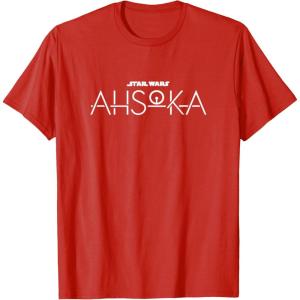 image:imageStar Wars Ahsoka Series Official Text Chest Logo TShirtRed