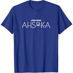 image:imageStar Wars Ahsoka Series Official Text Chest Logo TShirtRoyal Blue