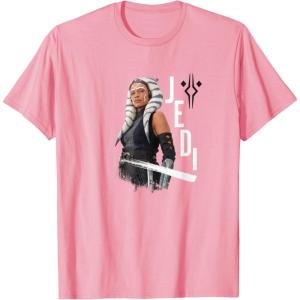 image:imageStar Wars Ahsoka Side Profile Stare Jedi Paint Splash TShirtPink