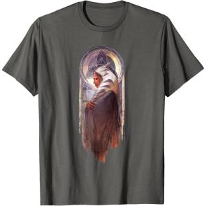 image:imageStar Wars Ahsoka Side View Artistic Painting Portrait TShirtAsphalt Grey