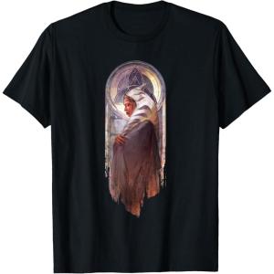 image:imageStar Wars Ahsoka Side View Artistic Painting Portrait TShirtBlack