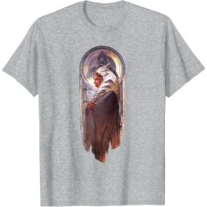 image:imageStar Wars Ahsoka Side View Artistic Painting Portrait TShirtHeather Grey