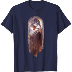 image:imageStar Wars Ahsoka Side View Artistic Painting Portrait TShirtNavy Blue