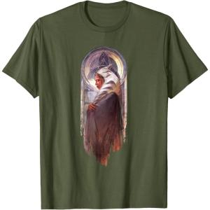 image:imageStar Wars Ahsoka Side View Artistic Painting Portrait TShirtOlive Green
