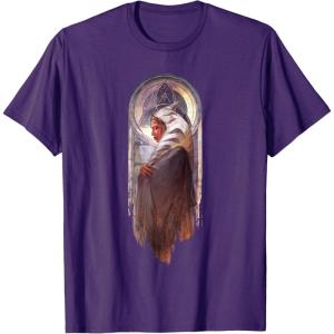 image:imageStar Wars Ahsoka Side View Artistic Painting Portrait TShirtPurple
