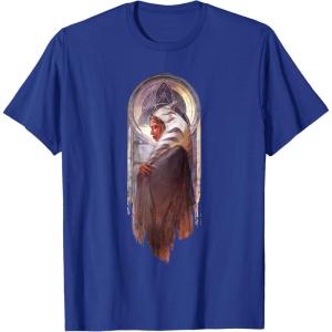 image:imageStar Wars Ahsoka Side View Artistic Painting Portrait TShirtRoyal Blue