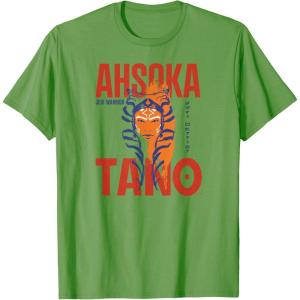 image:imageStar Wars Ahsoka Tano Jedi Warrior Aurebesh Disney TShirtGrass Green