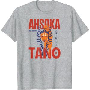 image:imageStar Wars Ahsoka Tano Jedi Warrior Aurebesh Disney TShirtHeather Grey