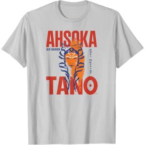 image:imageStar Wars Ahsoka Tano Jedi Warrior Aurebesh Disney TShirtSilver Grey