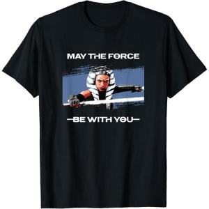 image:imageStar Wars Ahsoka Tano May The Force Be With You Panel TShirtBlack
