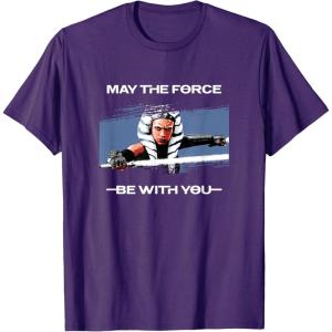 image:imageStar Wars Ahsoka Tano May The Force Be With You Panel TShirtPurple