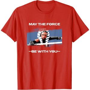 image:imageStar Wars Ahsoka Tano May The Force Be With You Panel TShirtRed