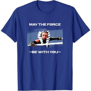 image:imageStar Wars Ahsoka Tano May The Force Be With You Panel TShirtRoyal Blue