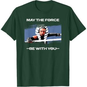 image:imageStar Wars Ahsoka Tano May the Force Be With You Disney TShirtDark Green