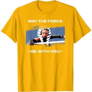 image:imageStar Wars Ahsoka Tano May the Force Be With You Disney TShirtGolden Yellow