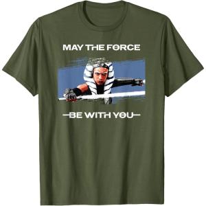 image:imageStar Wars Ahsoka Tano May the Force Be With You Disney TShirtOlive Green