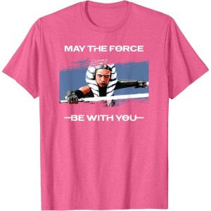 image:imageStar Wars Ahsoka Tano May the Force Be With You Disney TShirtPink Heather