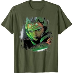 image:imageStar Wars Ahsoka Tano Tales of the Jedi Lightsaber Glow TShirtOlive Green