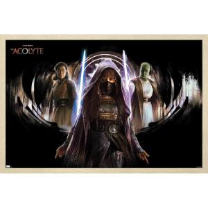 image:imageStar Wars The Acolyte  Trio Wall Poster 34L x 224W Premium Unframed VersionBlonde Framed Version