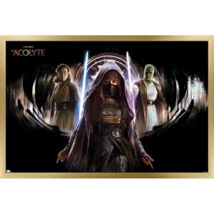 image:imageStar Wars The Acolyte  Trio Wall Poster 34L x 224W Premium Unframed VersionGold Framed Version