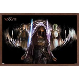 image:imageStar Wars The Acolyte  Trio Wall Poster 34L x 224W Premium Unframed VersionMahogany Framed Version