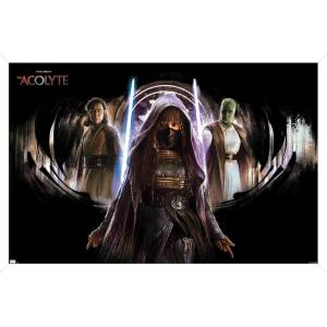image:imageStar Wars The Acolyte  Trio Wall Poster 34L x 224W Premium Unframed VersionWhite Framed Version