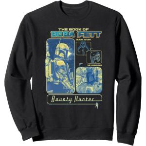 image:imageStar Wars The Book Of Boba Fett Bounty Hunter Panels SweatshirtBlack