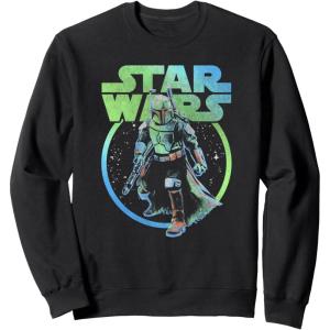 image:imageStar Wars The Book Of Boba Fett Combat Pose Galaxy Poster SweatshirtBlack