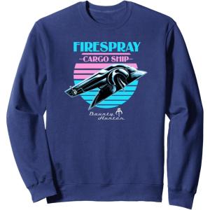 image:imageStar Wars The Book Of Boba Fett Firespray Cargo Ship Logo SweatshirtNavy Blue